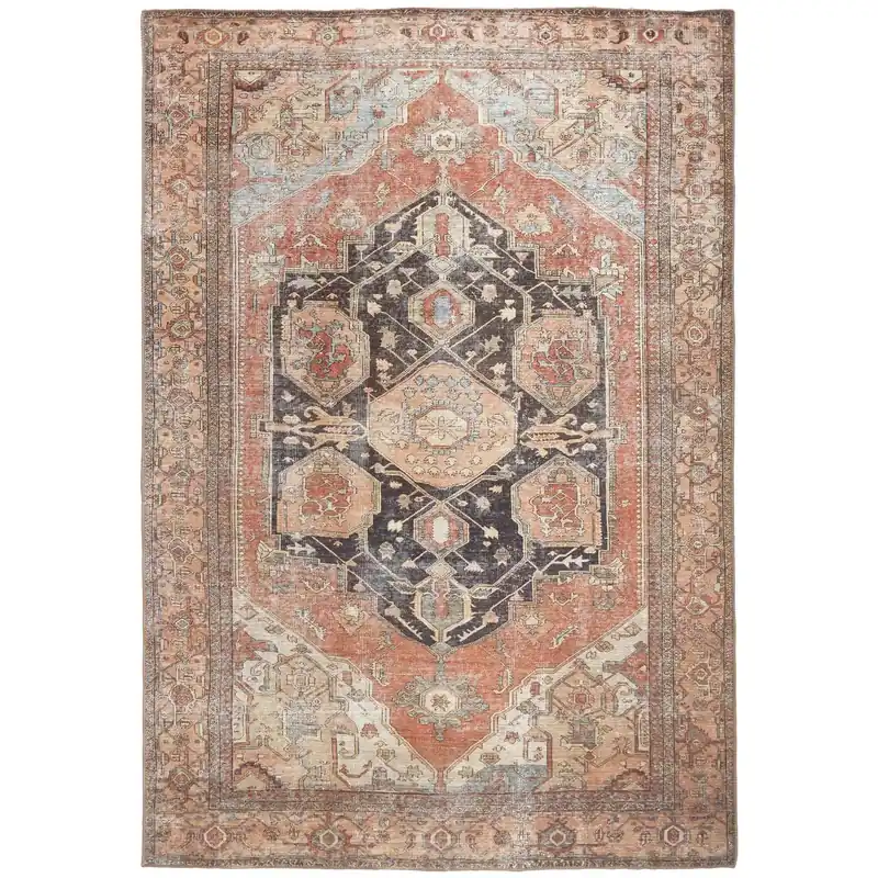 Percy Brown/Rust Rug - Feizy