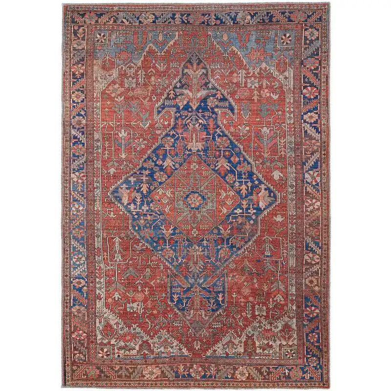 Rawlins Red/Navy Rug - Feizy