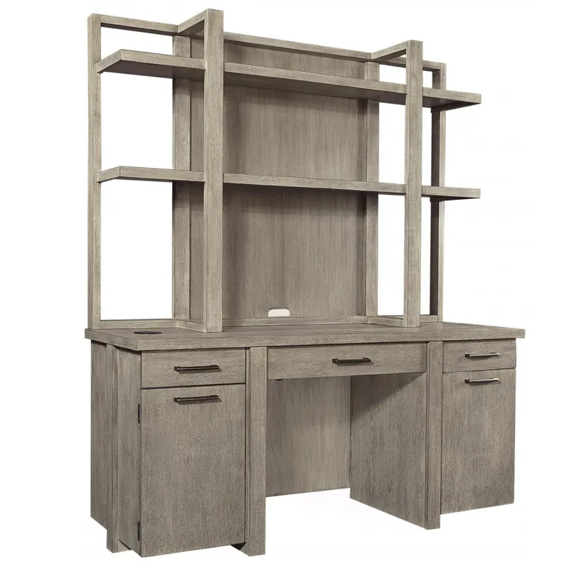 Platinum Credenza and Hutch - Aspen Home