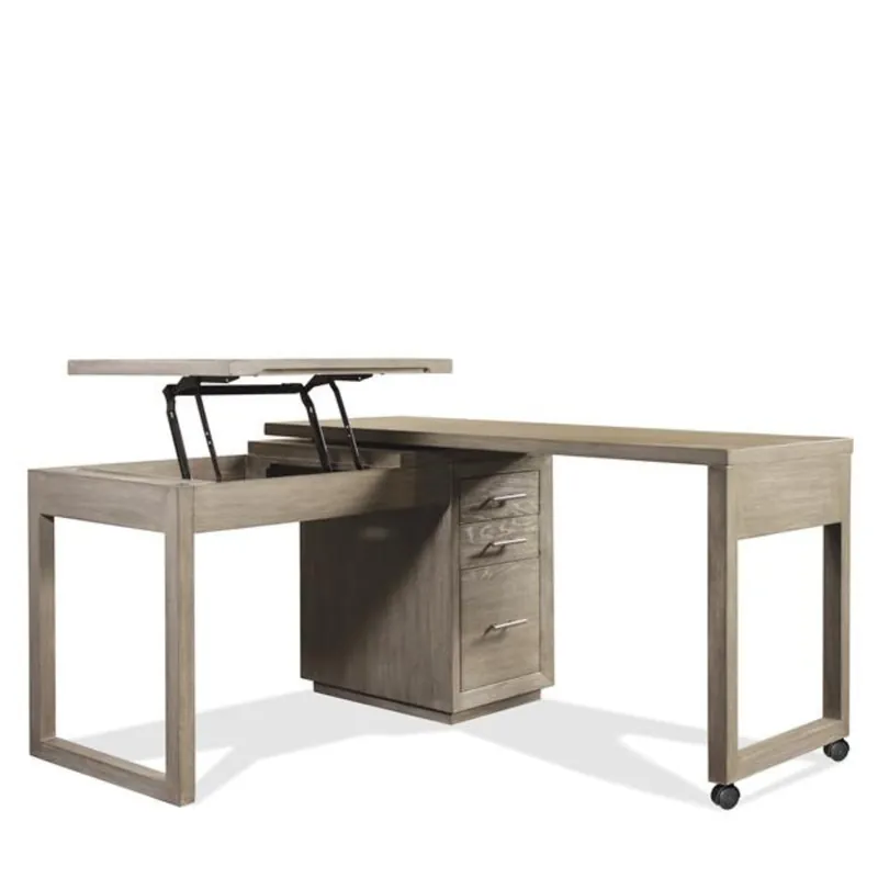 Prelude Swivel Lift Top L-Desk