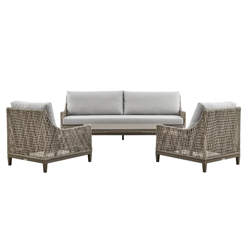 Grenada Outdoor 4pc Conversation Set - Armen Living