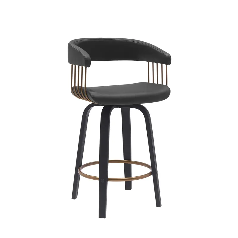 Topanga Upholstered Barstool - Armen Living