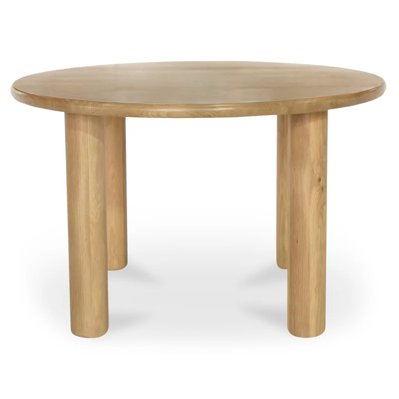 Milo Round Dining Table Oak - Moe's