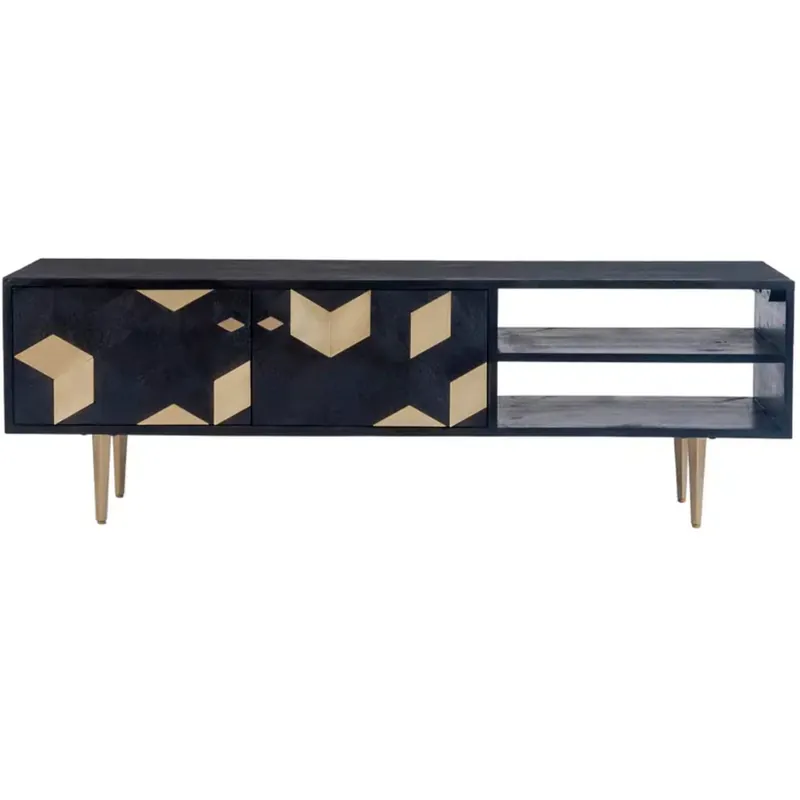 Sapporo Media Cabinet Black - Moe's Home Collection