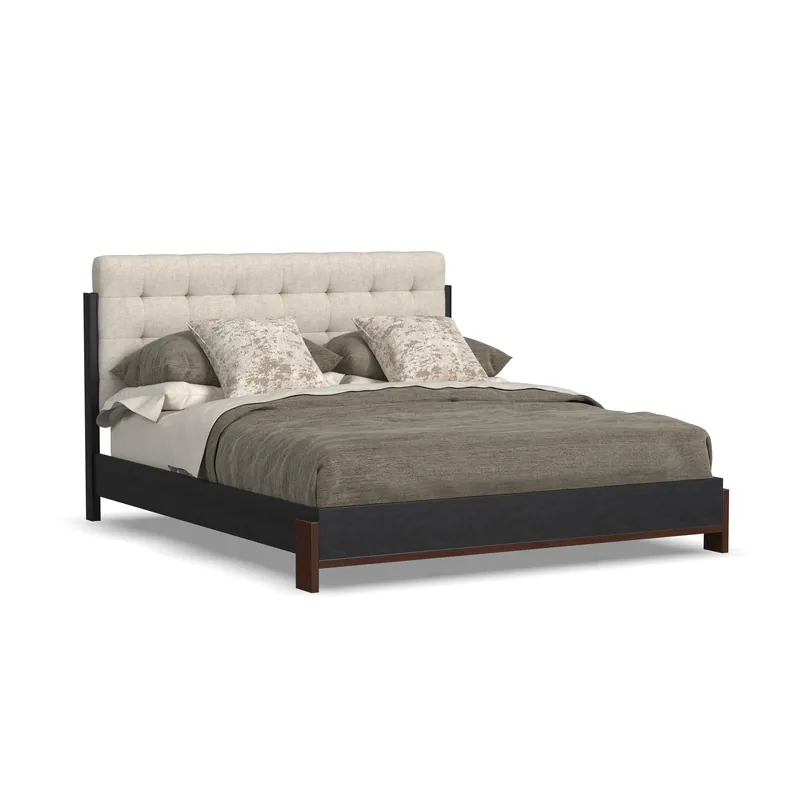 Flexsteel Waterfall Upholstered Bed - HomePlace Furniture & Design