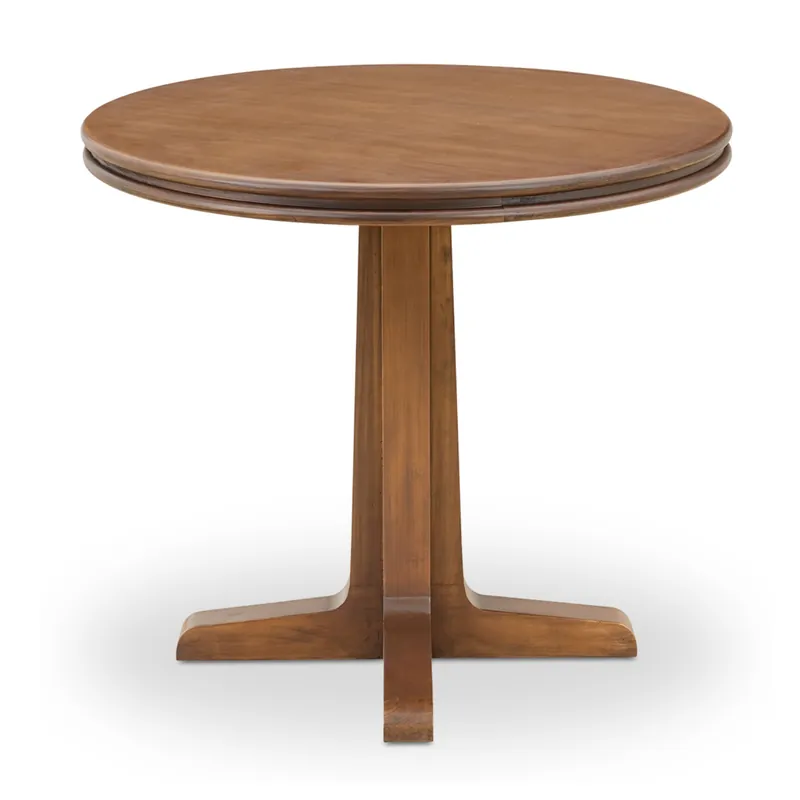 Charles Round Dining Table – Natural or Brown Finish - Moes
