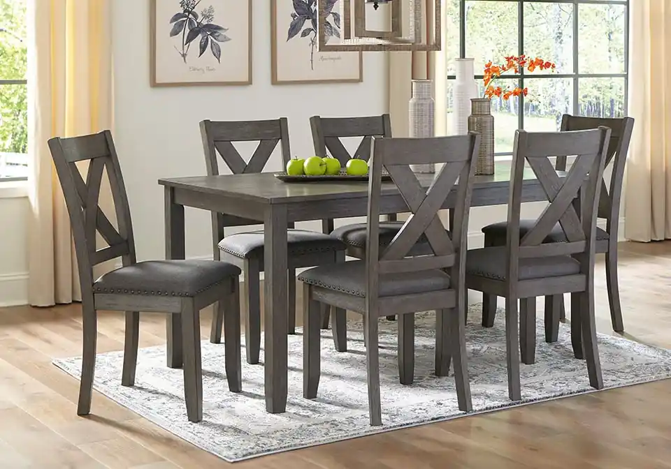 Caitbrook Gray 7pc. Dining Set - casual dining sets