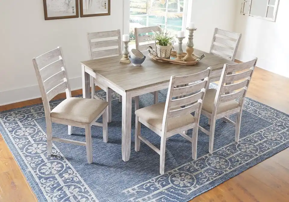 Skempton White 7pc. Dining Set - casual dining sets