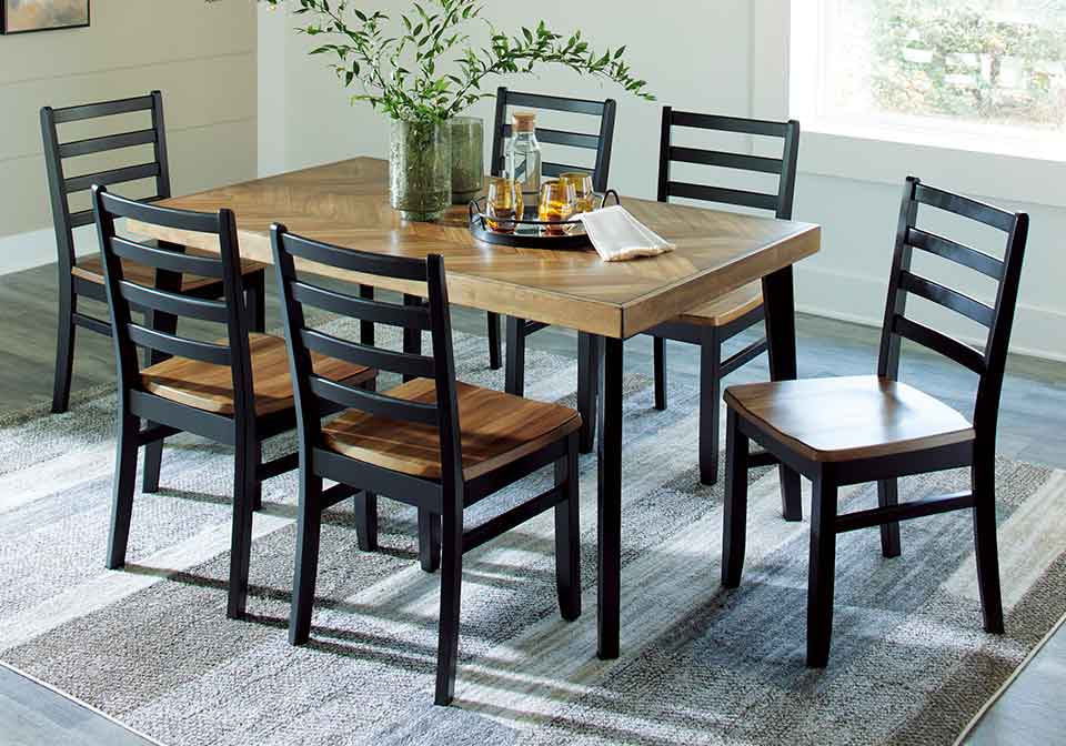Blondon Two-Tone 7pc. Dining Set
