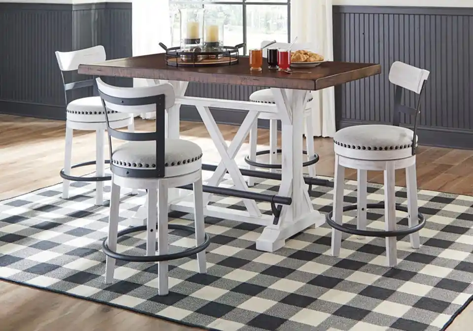 Valebeck Two-Tone 5pc. Counter Height Dining Set
