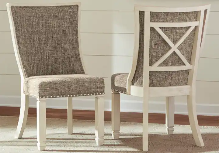 Bolanburg Two-Tone Brown Upholstered Side Dining Chair