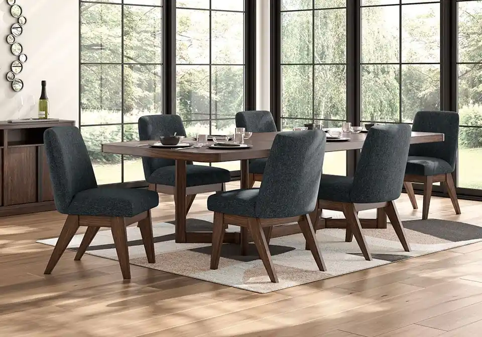 Dilenno Dark Brown 7pc. Dining Set - casual dining sets
