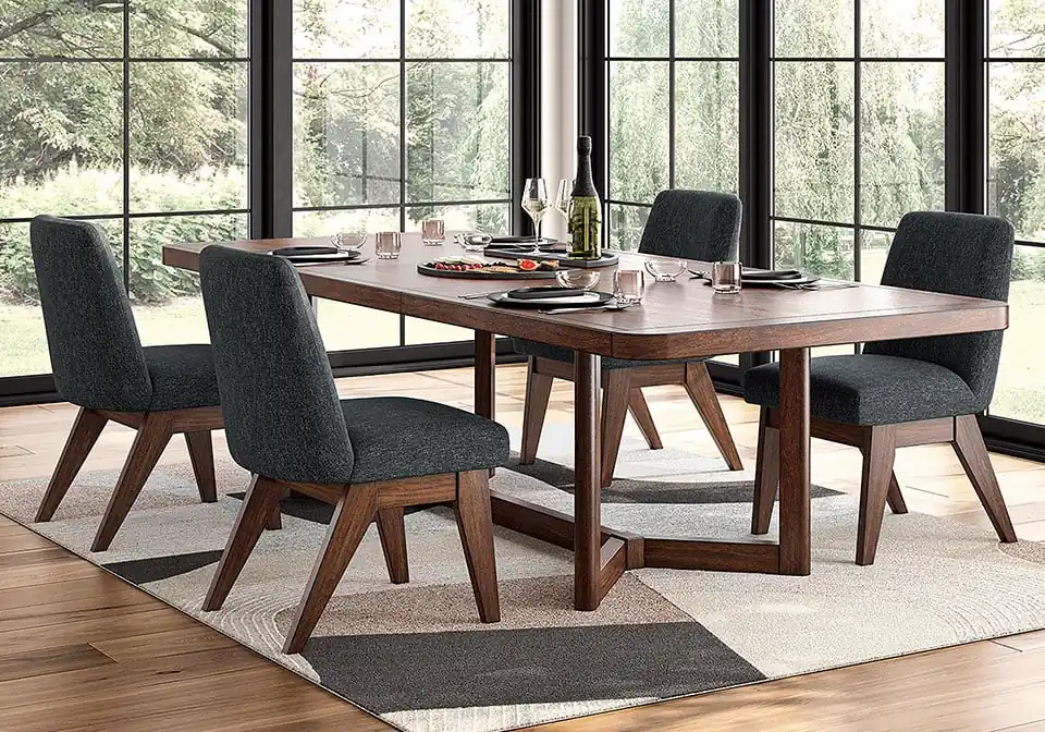 Dilenno Dark Brown 5pc. Dining Set - casual dining sets
