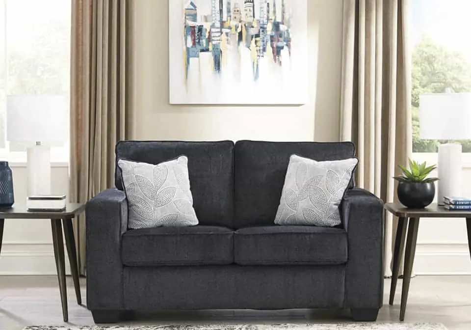 Altari Slate Love Seat - living room