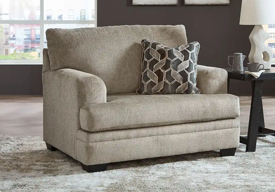 Stonemeade Taupe Oversized Chair - chairs