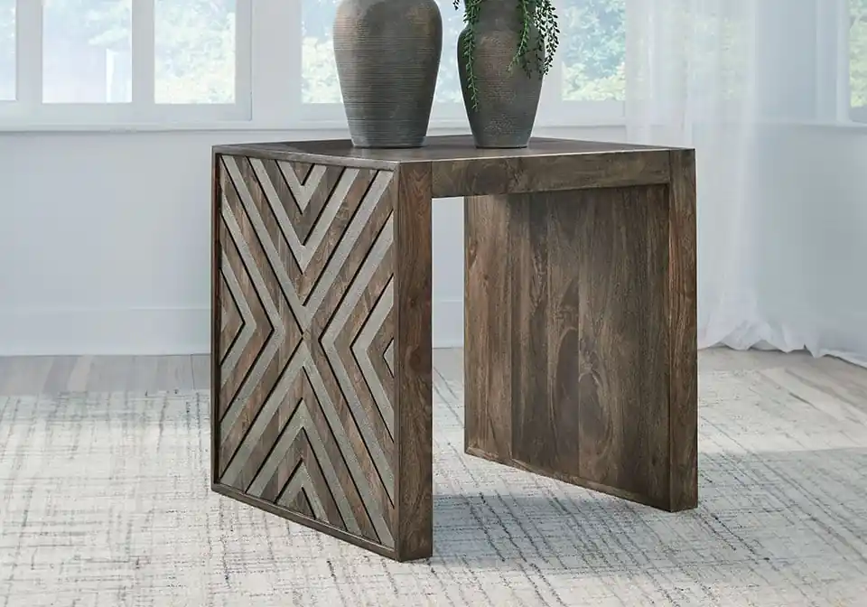 Dreggan Brown End Table - end tables