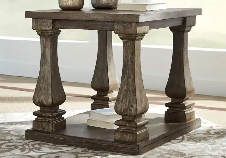Johnelle Gray Rectangular End Table - end tables