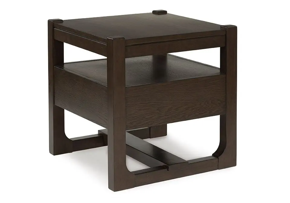 Breckington Dark Brown End Table - end tables