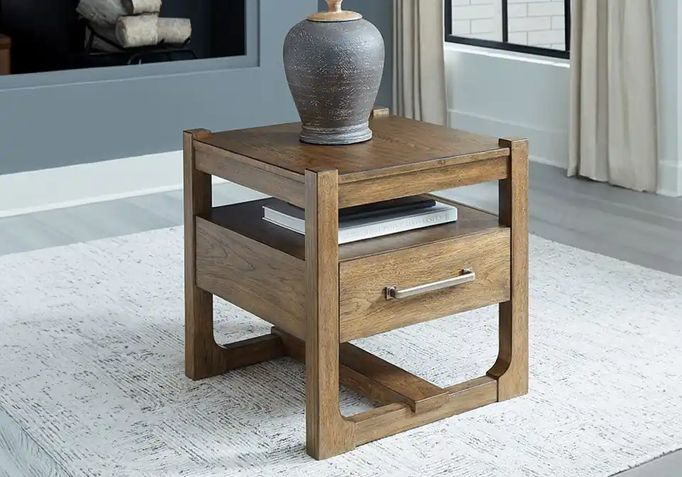 Cabalynn Light Brown End Table - end tables