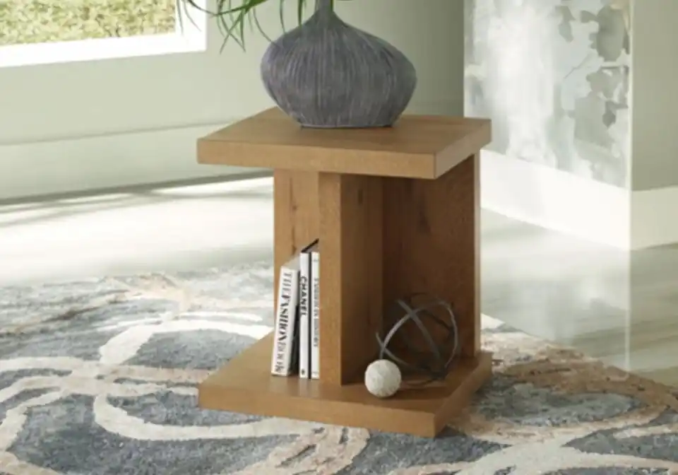 Brinstead Light Brown Chairside End Table - end tables