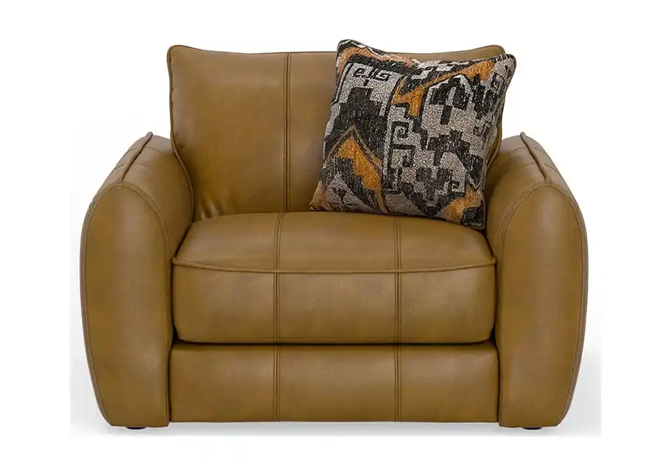 Corvara Caramel Chair & 1/2 - chairs