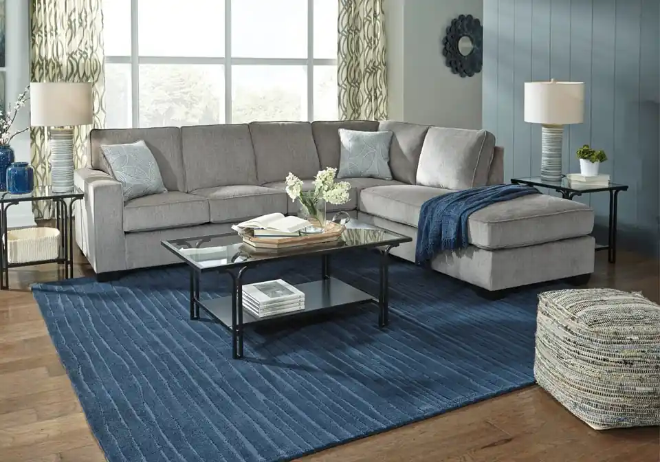 Altari Alloy 2pc. RAF Chaise Sectional - living room