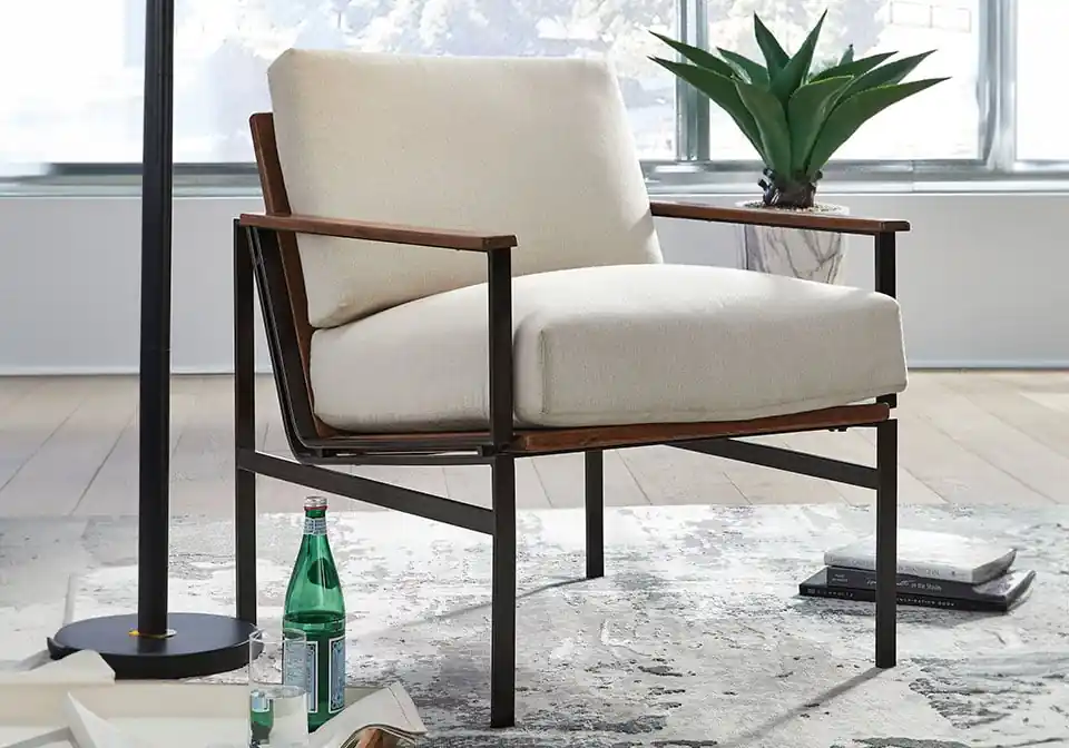 Tinden Ivory Accent Chair - accent chairs