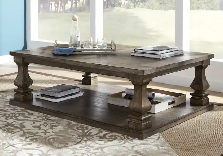 Johnelle Gray Rectangular Cocktail Table - cocktail tables