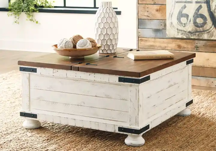 Wystfield Two-Tone Storage Cocktail Table