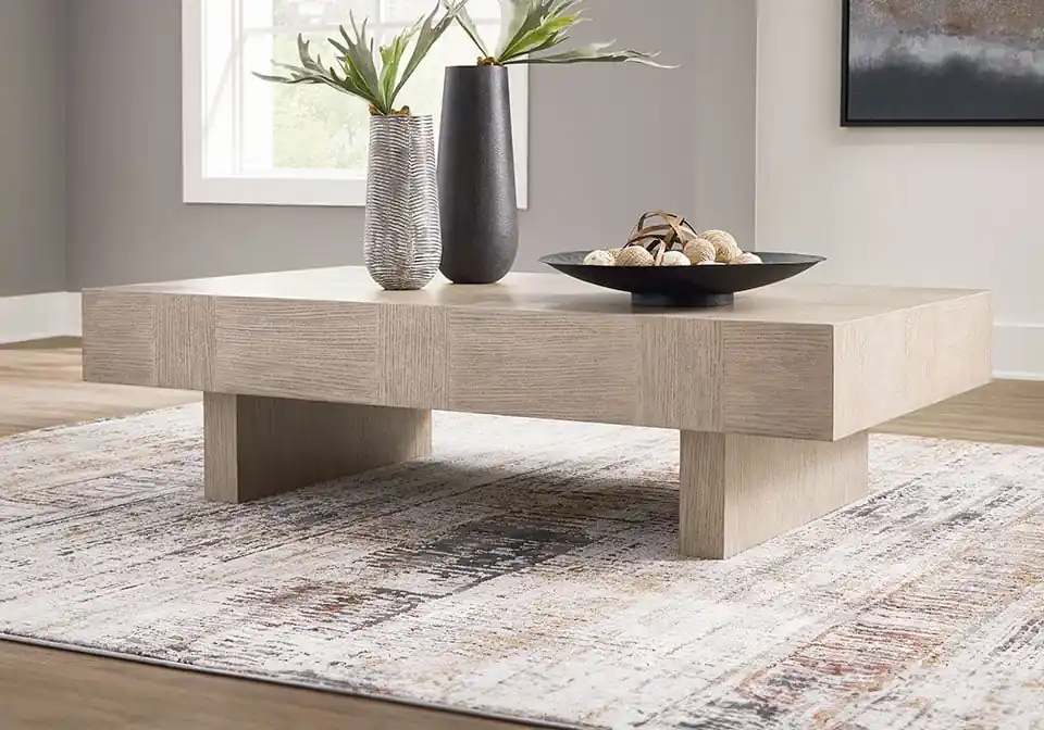 Jorlaina Light Gray Cocktail Table - cocktail tables