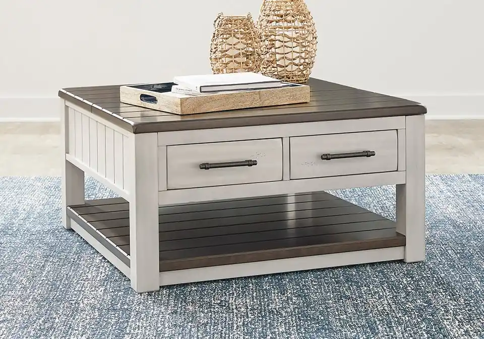 Darborn Two-Tone Lift Top Cocktail Table