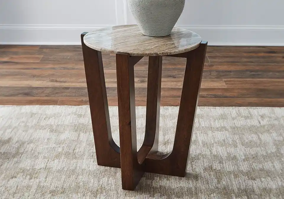 Tanidore Warm Brown End Table - end tables