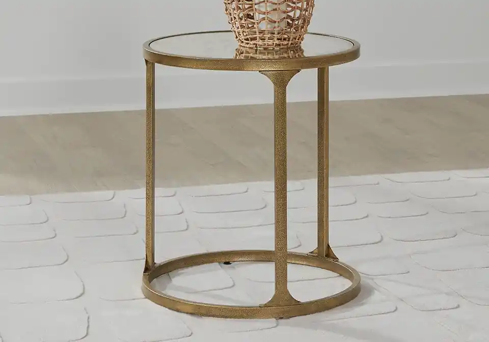 Korajane Gold End Table - end tables