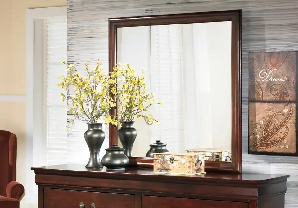Alisdair Dark Brown Mirror - bedroom