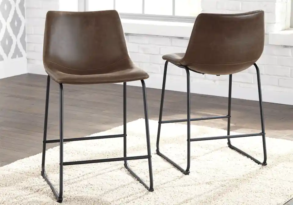 Centiar Brown Counter Height Dining Chair - chairs