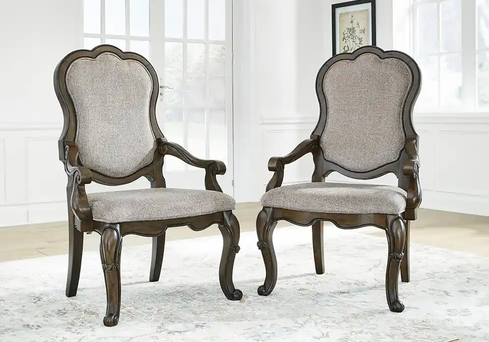 Maylee Dark Brown Dark Brown Arm Chair - chairs