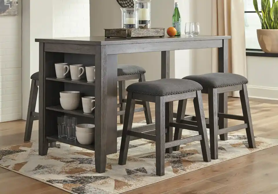 Caitbrook Gray 5pc. Counter Height Dining Stool Set - counter height dining sets