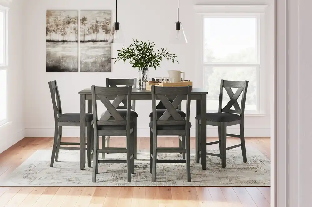 Caitbrook Gray 7pc. Counter Height Dining Set - counter height dining sets