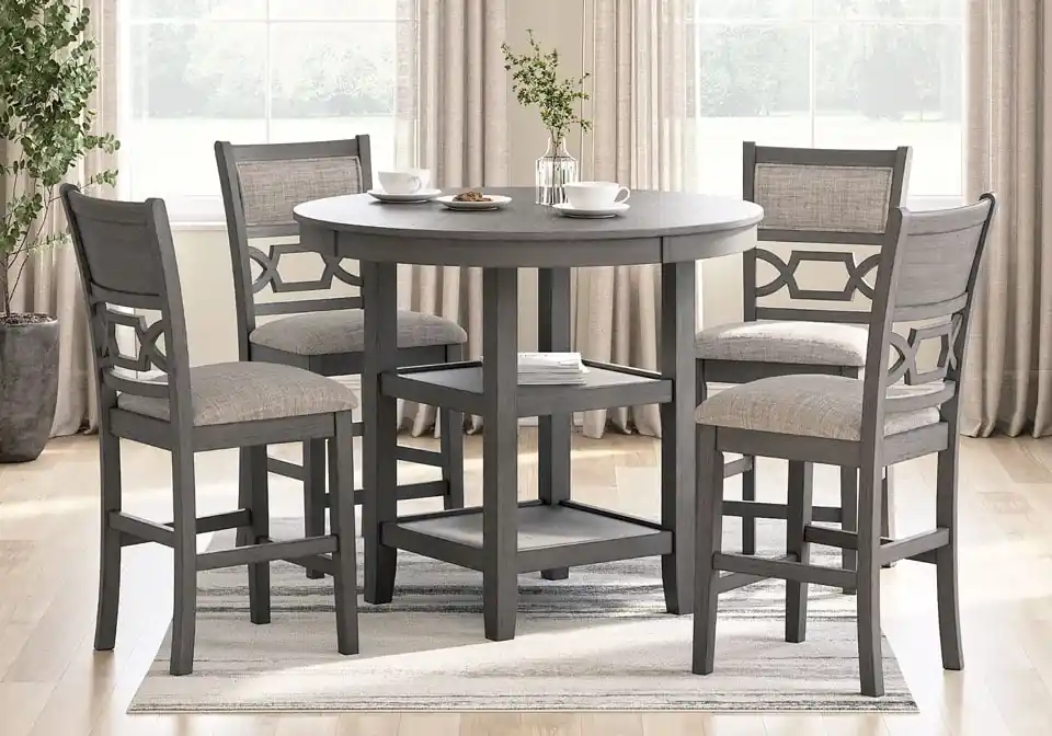 Wrenning Gray 5pc. Counter Height Dining Set - counter height dining sets