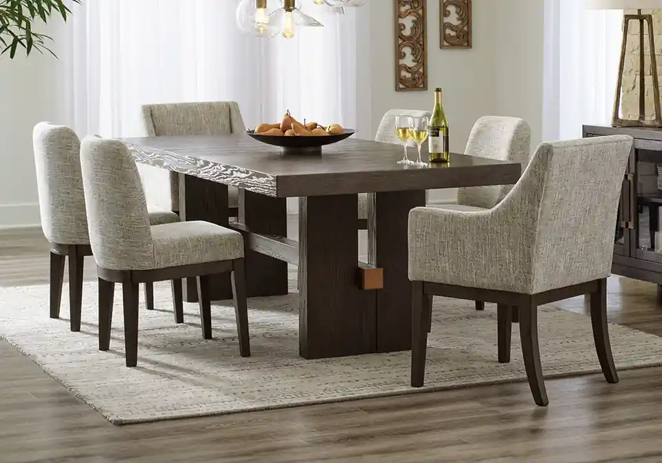 Burkhaus Dark Brown 7pc. Dining Set - dining room