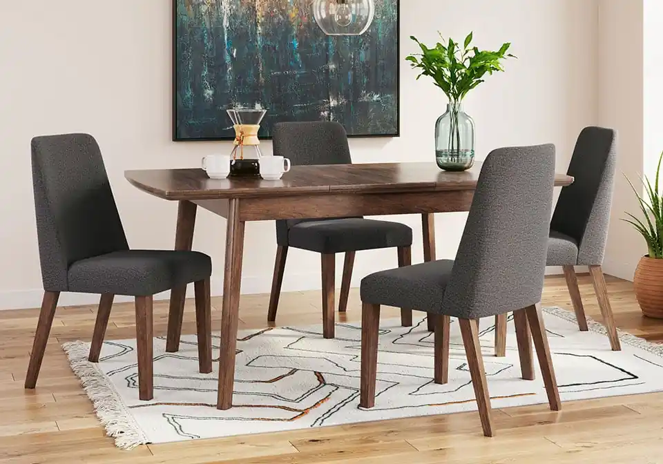 Lyncott Charcoal 5pc. Rect. Dining Set - casual dining sets
