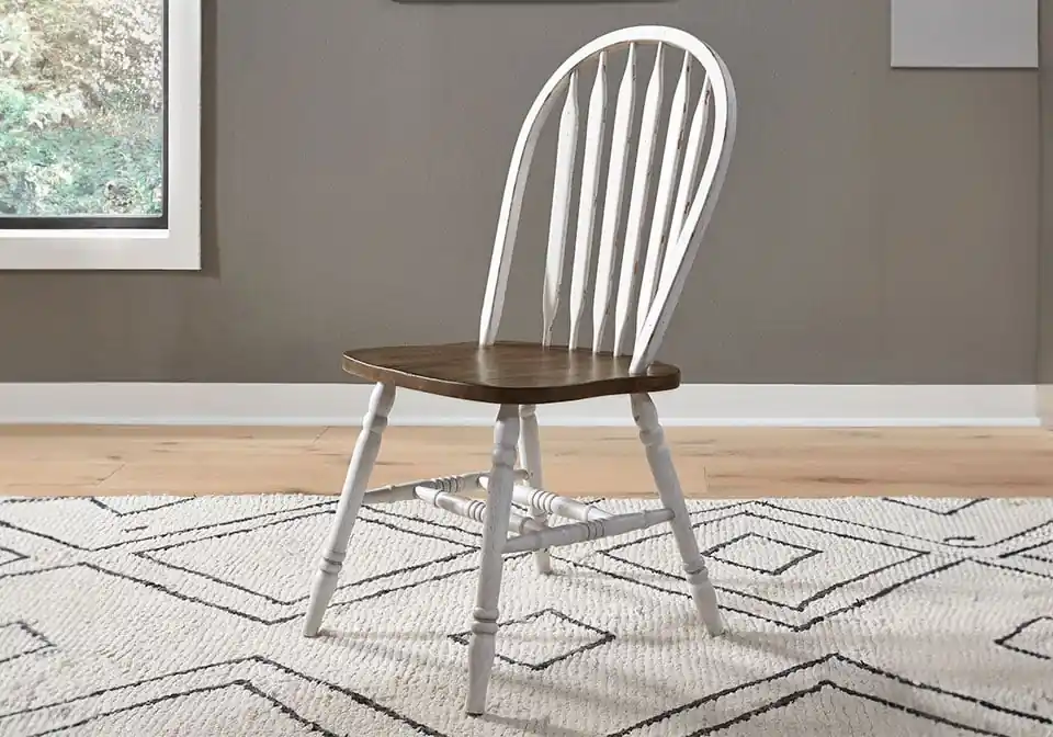 Carolina Crossing White Side Chair - chairs