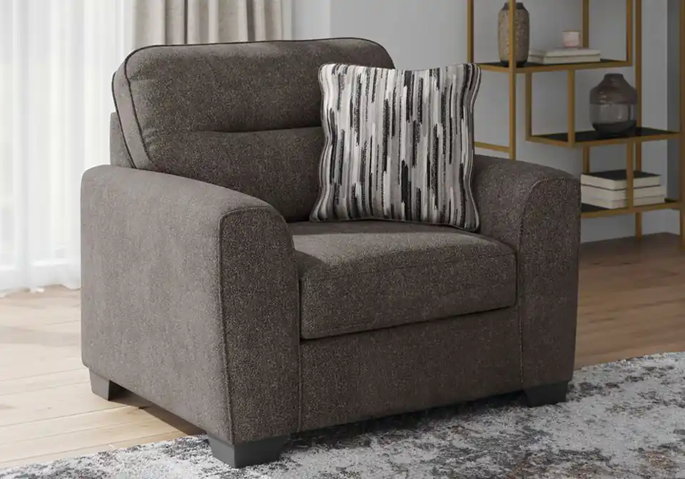 Olten Graphite Chair & 1/2 - chairs