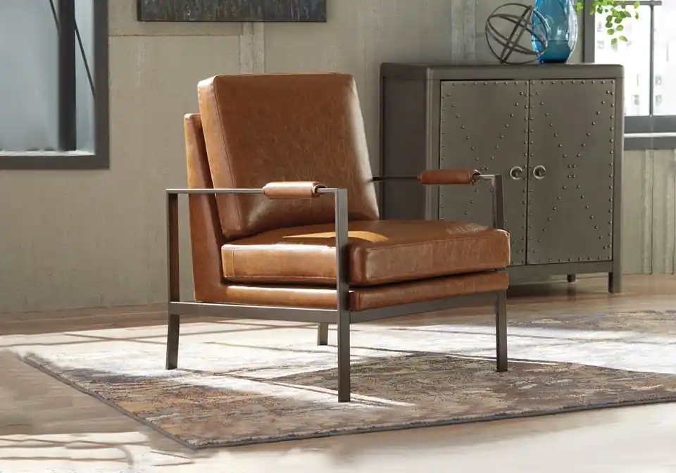 Peacemaker Brown Accent Chair - accent chairs