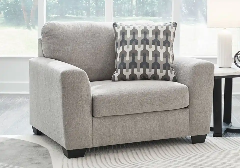 HOT DEAL 🔥 Avenal Park Flannel Chair & 1/2 - chairs