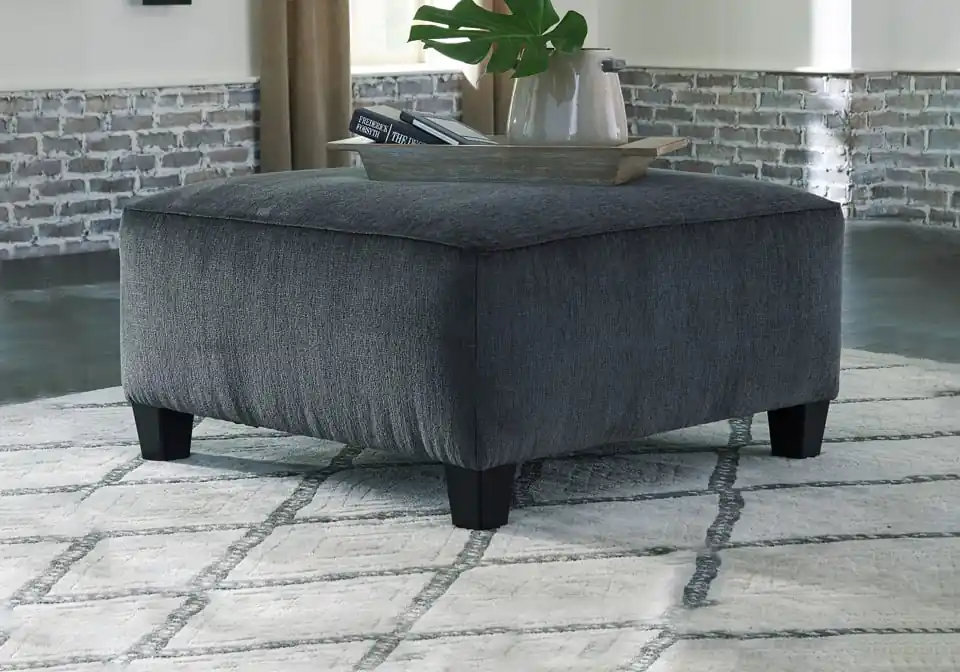Abinger Smoke Oversized Accent Ottoman - living room