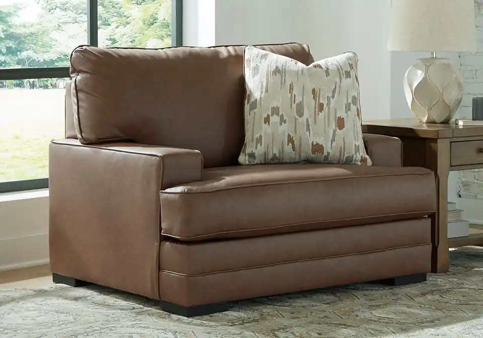 VillaCourt Caramel Chair & 1/2 - chairs