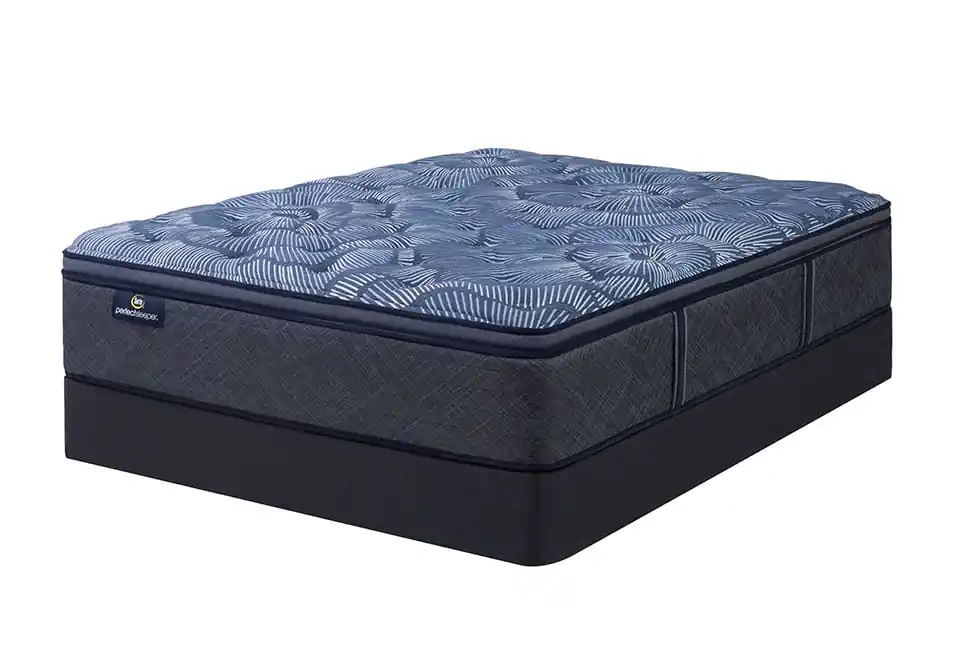 Serta® Perfect Sleeper Cobalt Calm Plush Pillow Top Twin Mattress Set - mattresses