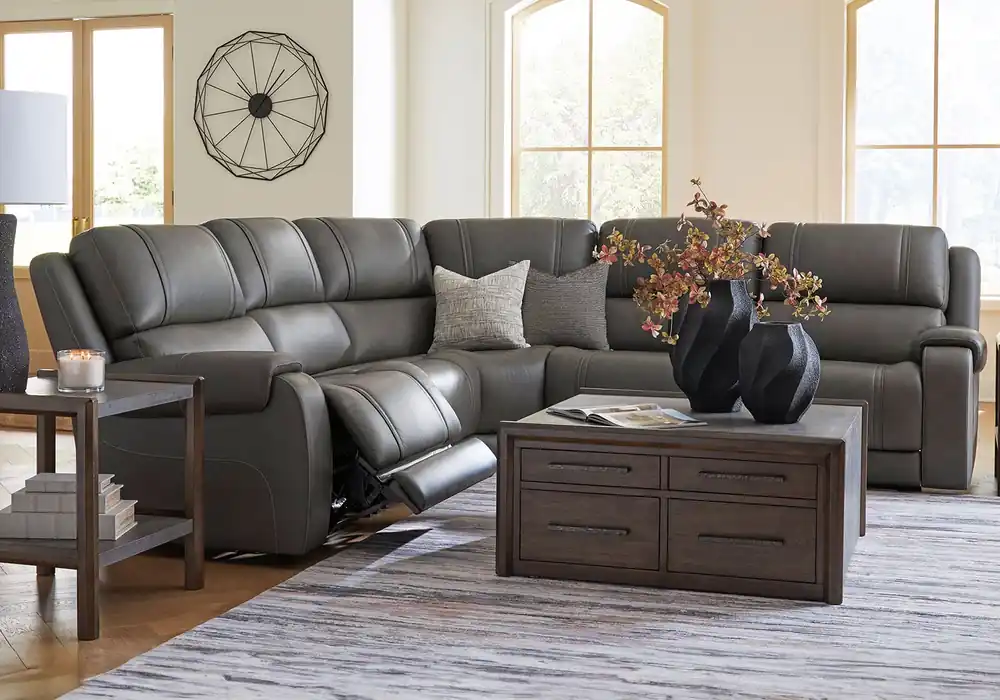 5Z Pittson Anchor 5pc. Power Reclining Sectionals - living room