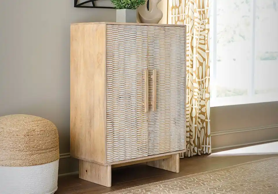 Dallinbury Natural Accent Cabinet - accent cabinets
